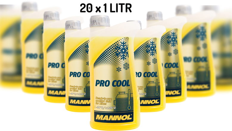 MANNOL PRO COOL motorcycle coolant 1L (-40°C/+135°C) ready to use - CARTON 20 pieces (set)